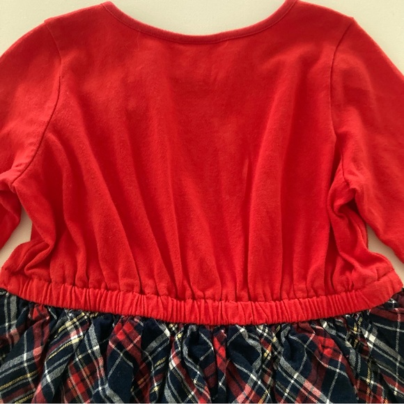 Gymboree 3T Toddlers Girl Holiday Christmas Red Plaid Dress - Picture 2 of 7